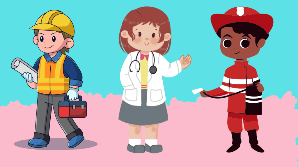 festa infantil no tema profissoes