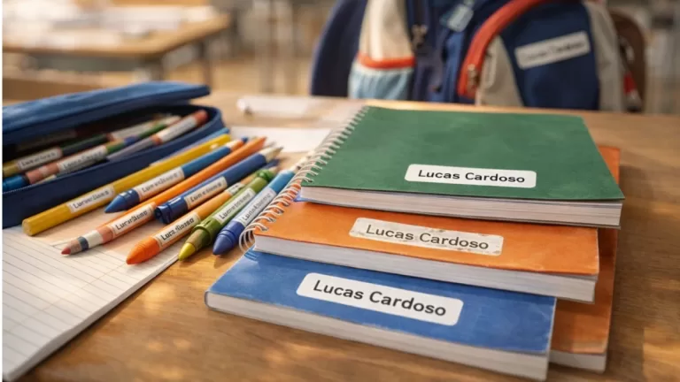 O que aprendi fazendo etiquetas escolares para meus filhos