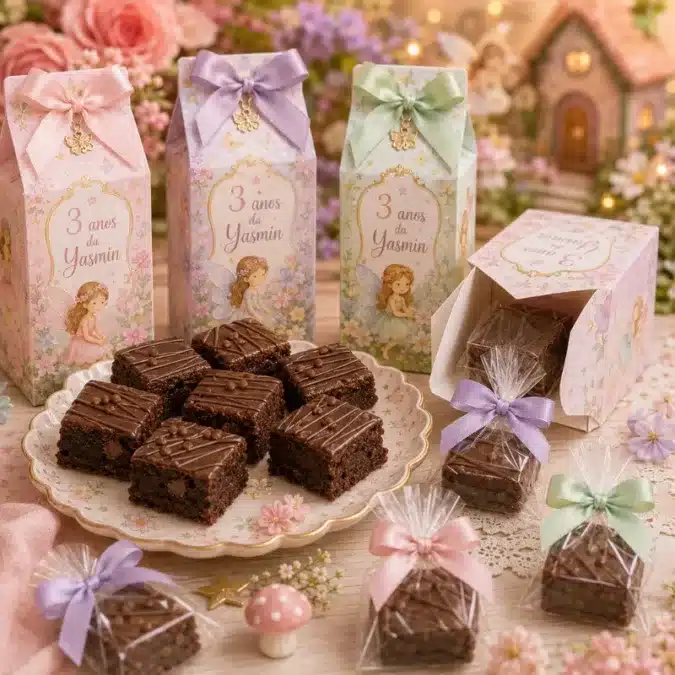 O que colocar na caixa milk? Esqueça os bombons e comece a usar esses produtos. 13 caixa milk com mini brownie