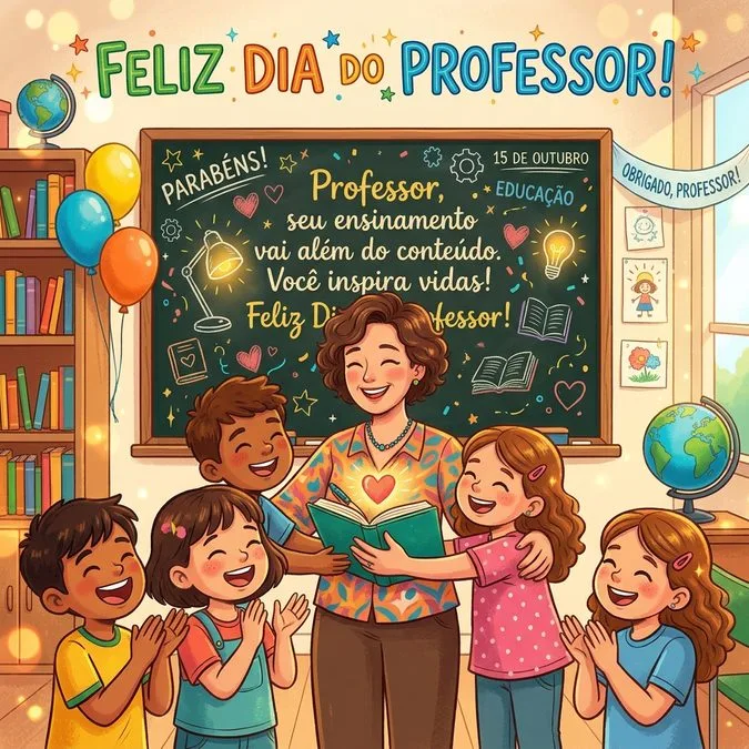 30 Mensagens de Feliz Dia do Professor para WhatsApp (2026) 4 Imagem de feliz dia do professor para enviar por whatsapp