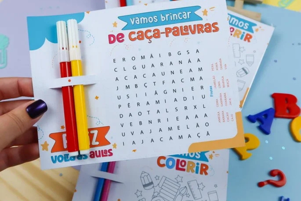 lembrancinha volta as aulas educativa