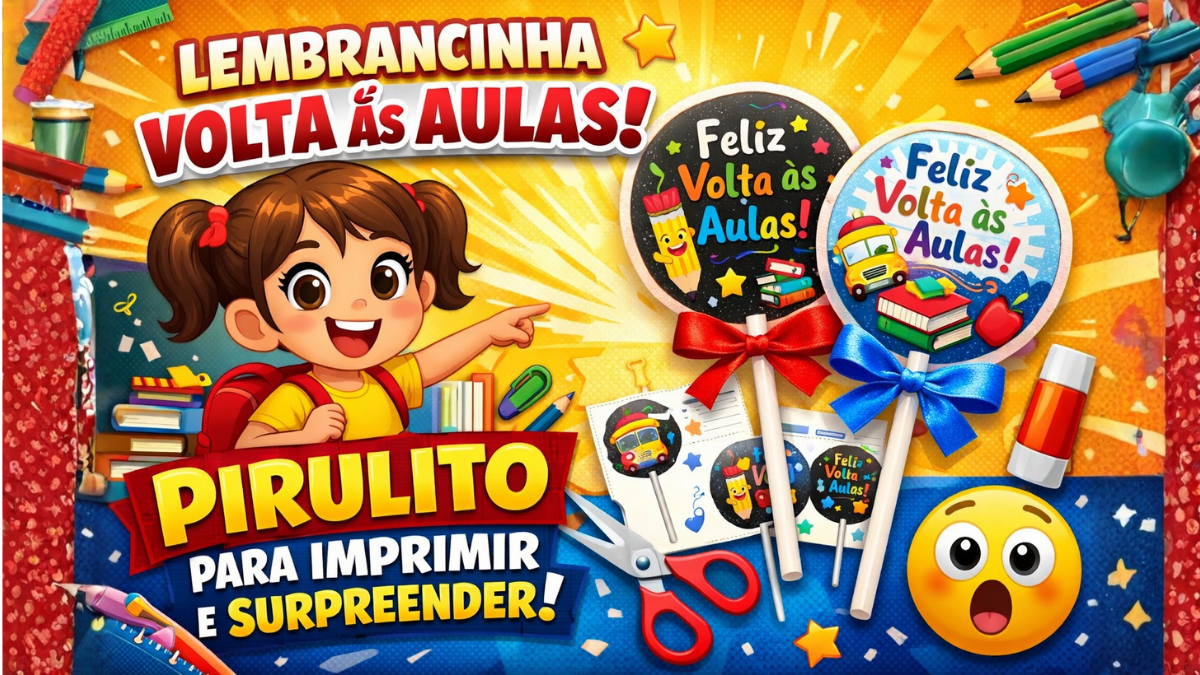 lembrancinha de volta as aulas com pirulito