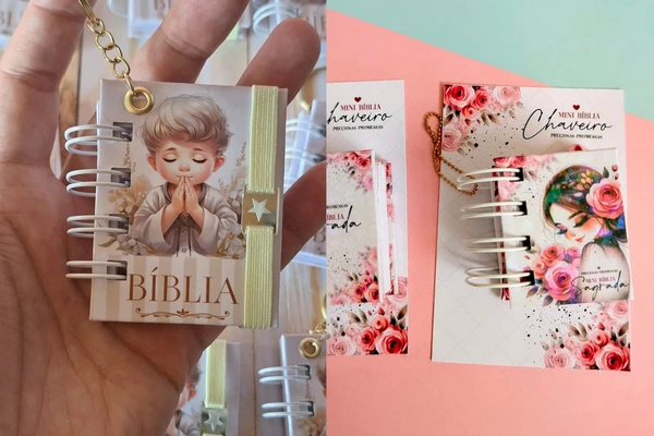 First communion souvenir: 8 delicate inspirations! 7 Mini Bible for First Communion