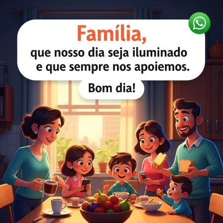 25 Mensagens de Bom Dia para WhatsApp 8 Mensagem de Bom dia para Familia