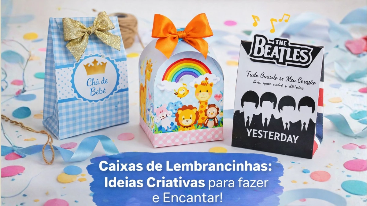 caixas de lembrancinhas ideias para fazer e encantar