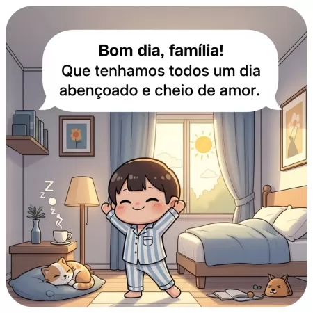 25 Mensagens de Bom Dia para WhatsApp 6 Mensagem de bom dia para família