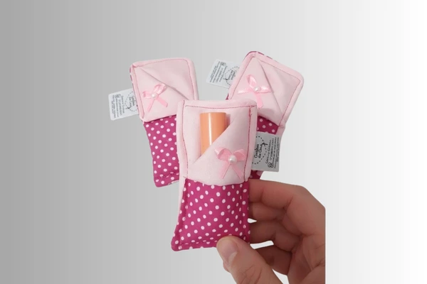 porta batom com costura criativa para dia da mulher