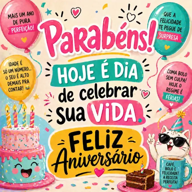 Imagem de feliz aniversário para WhatsApp: 10 opções lindas para baixar! 8 imagens de feliz aniversário grátis para WhatsApp