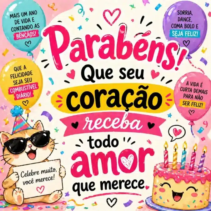 Imagem de feliz aniversário para WhatsApp: 10 opções lindas para baixar! 10 imagens de feliz aniversário divertidas para WhatsApp