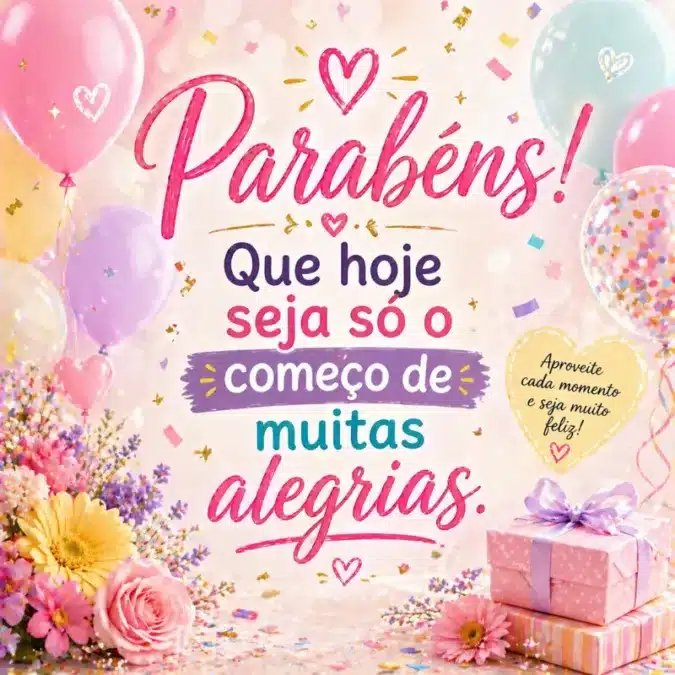 Imagem de feliz aniversário para WhatsApp: 10 opções lindas para baixar! 5 imagens de feliz aniversário para WhatsApp alegre e colorida