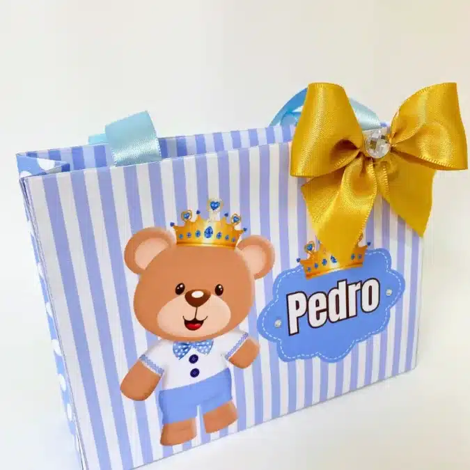Sacolinha Personalizada de Aniversário: como fazer de forma econômica 2 Sacolinha personalizada para festa infantil