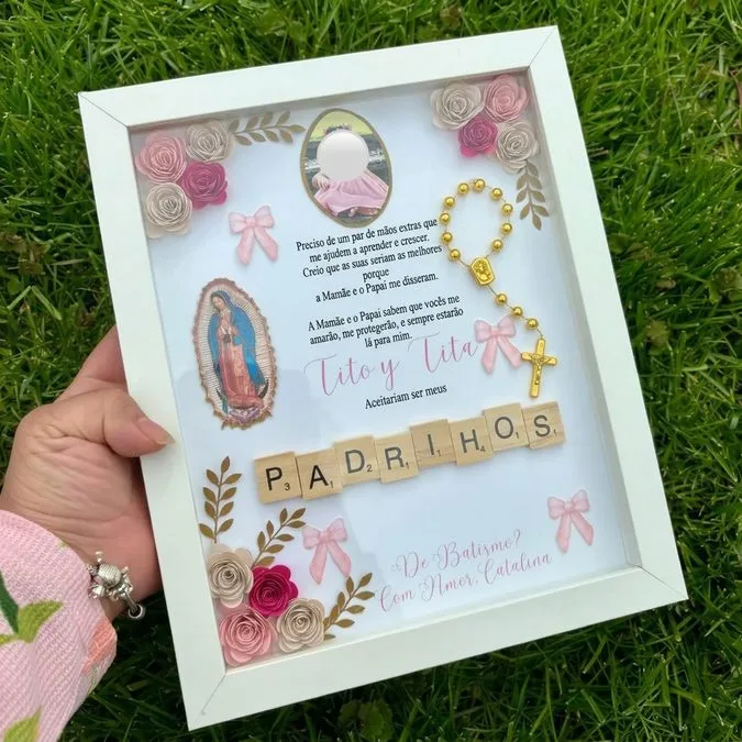 Invitation for Godparents and Baby: 10 Creative Ideas, Phrases, and Simple Templates 2 Chic invitations for godparents at a baby shower and baptism