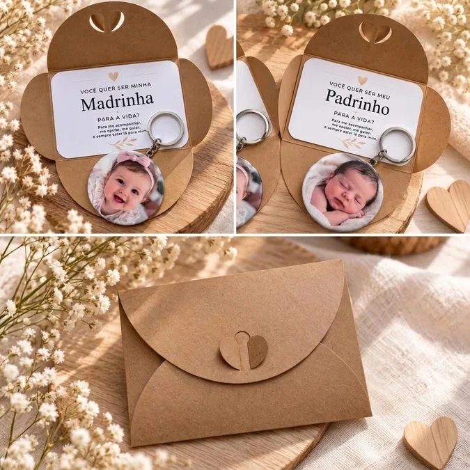 Invitation for Godparents and Baby: 10 Creative Ideas, Phrases, and Simple Templates 5 Creative invitation for godparents at a baptism