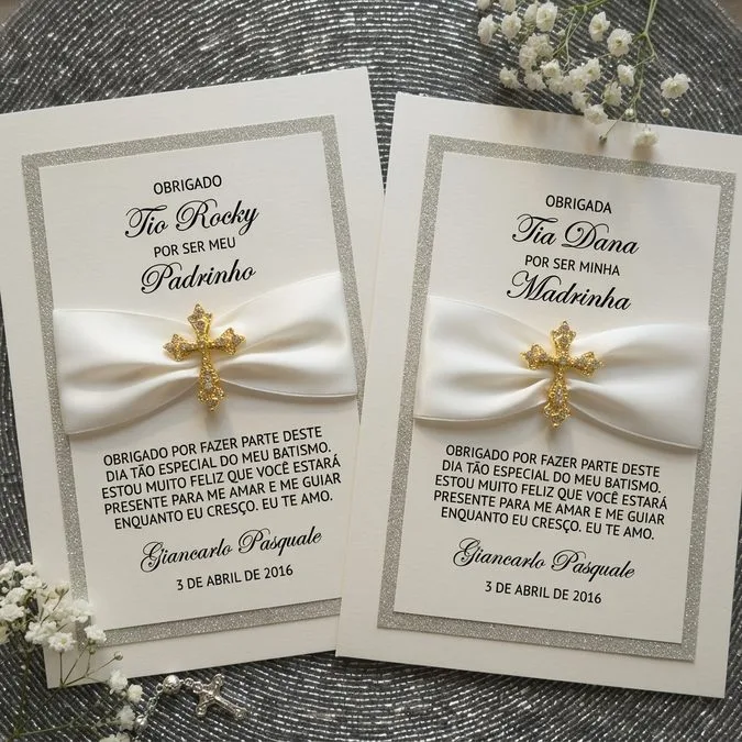 Invitation for Godparents and Baby: 10 Creative Ideas, Phrases, and Simple Templates 7 Simple and elegant invitation for godparents at a baptism