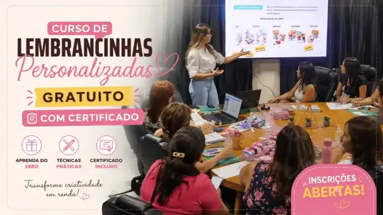 Curso de lembrancinhas personalizadas: Gratuito e com Certificado!