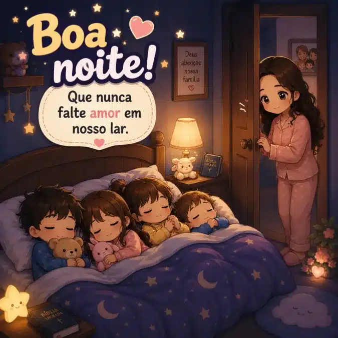 Mensagens de Boa Noite: Frases Lindas para Compartilhar no WhatsApp em 2026 6 Mensagem de boa noite para família