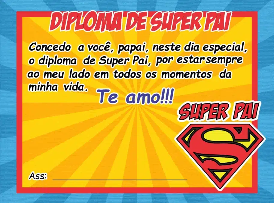 Father's Day Gifts: 6 Simple and Heartfelt Ideas to Download 6 "Super Dad" Certificate to Download