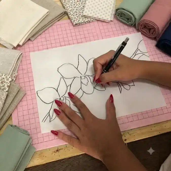 100 Moldes de Flores para Pintura em Tecido: Riscos Prontos para Imprimir e Guia Completo 7 como decalcar o moldes de flores