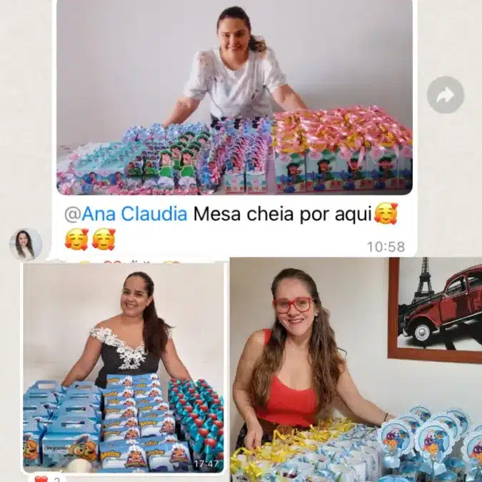 About Us 6 Actual results from female students at Anaclaudia Personalizados