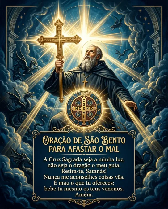 oracao de sao bento para afastar o mal