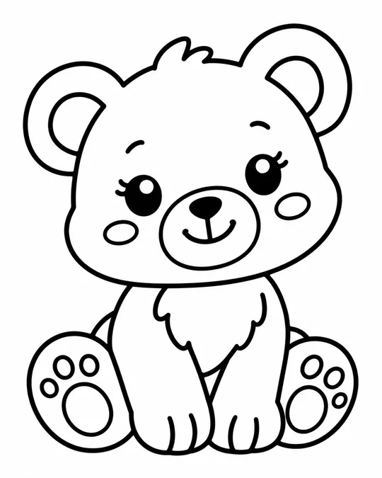 60 Desenhos para Colorir: Modelos Lindos para Imprimir, Pintar e Desenhar 24 desenho de ursinho para pintar