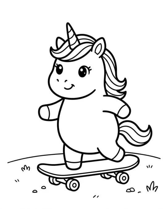 60 Desenhos para Colorir: Modelos Lindos para Imprimir, Pintar e Desenhar 4 unicórnio:desenho para colorir