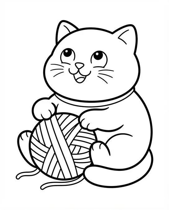 60 Desenhos para Colorir: Modelos Lindos para Imprimir, Pintar e Desenhar 9 desenho para coloriri gatinho