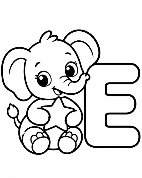 60 Desenhos para Colorir: Modelos Lindos para Imprimir, Pintar e Desenhar 44 vogal para colorir atividade pre escola